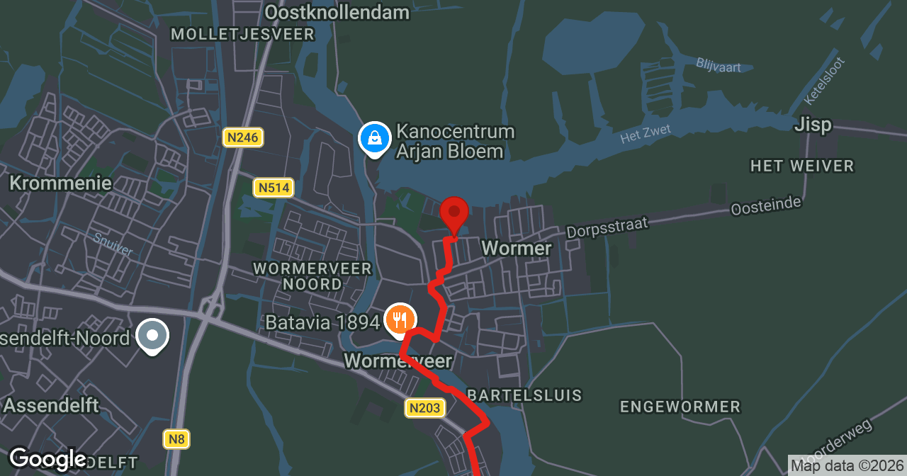 Kaart van de meldlocatie