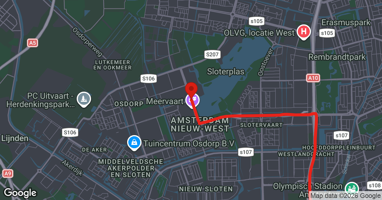 Kaart van de meldlocatie