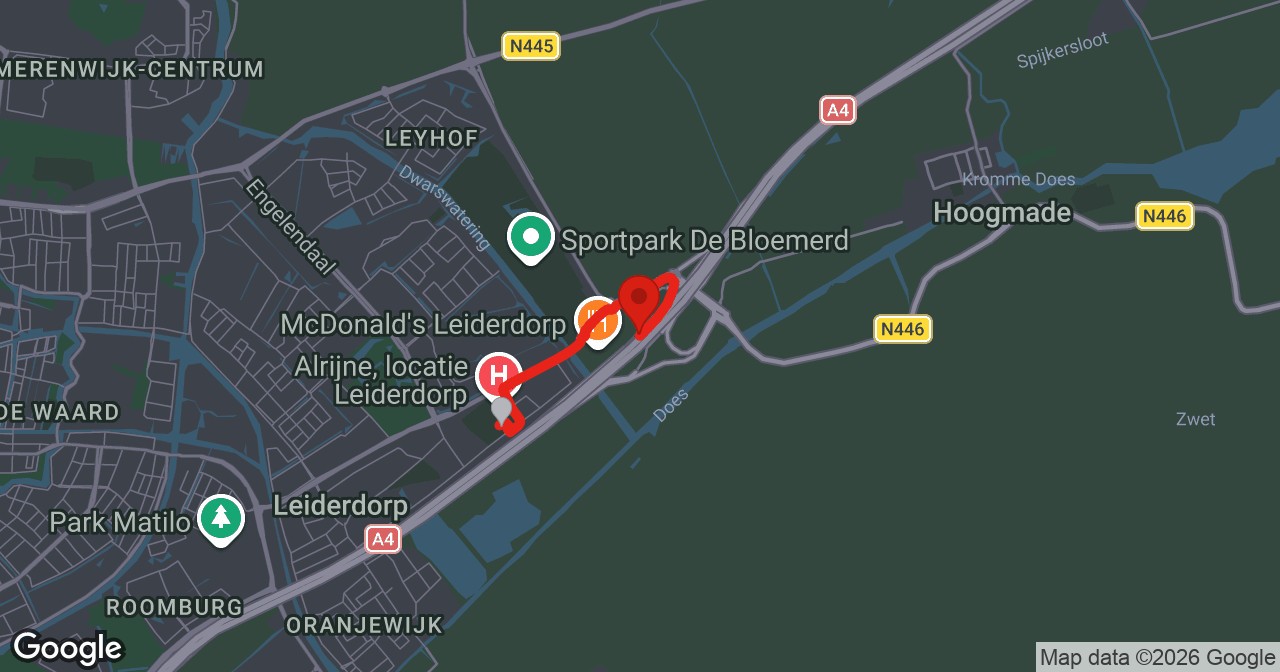 Kaart van de meldlocatie
