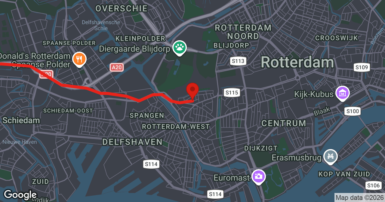 Kaart van de meldlocatie