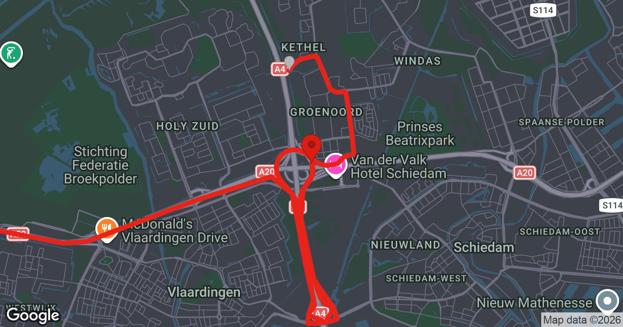 Kaart van de meldlocatie