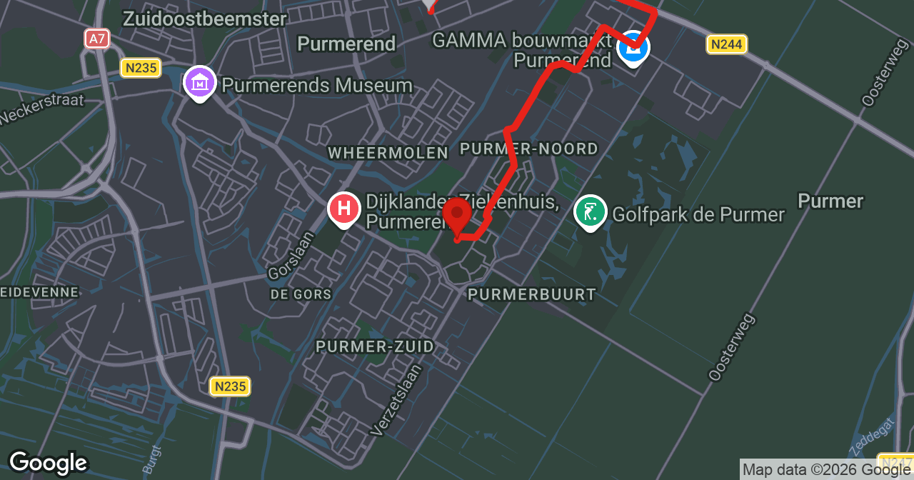 Kaart van de meldlocatie