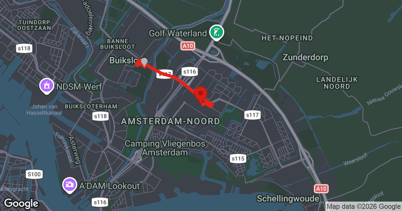 Kaart van de meldlocatie