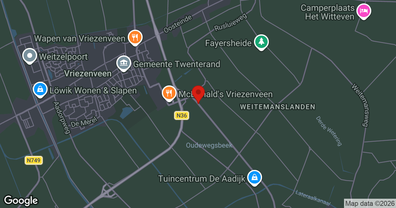 Kaart van de meldlocatie