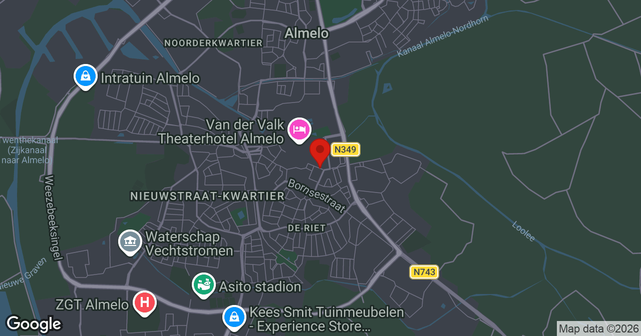Kaart van de meldlocatie