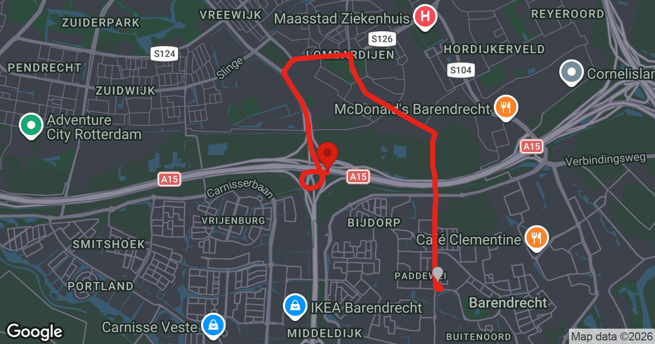 Kaart van de meldlocatie