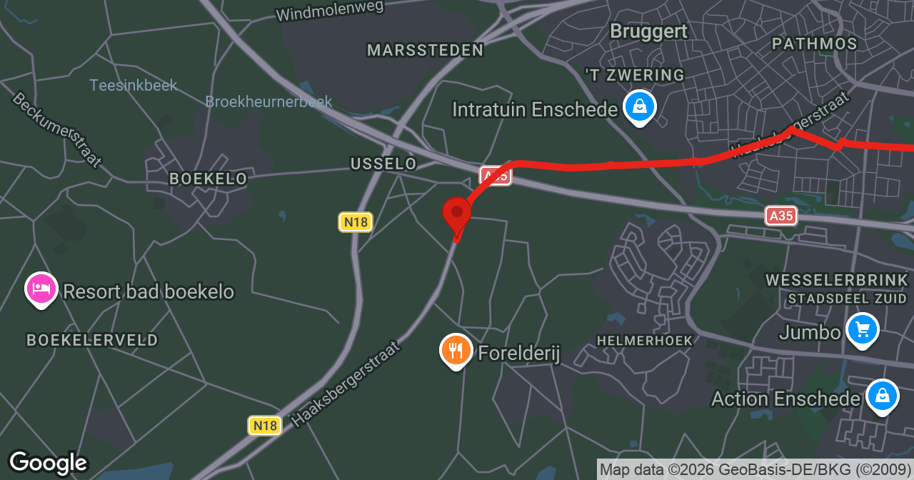 Kaart van de meldlocatie