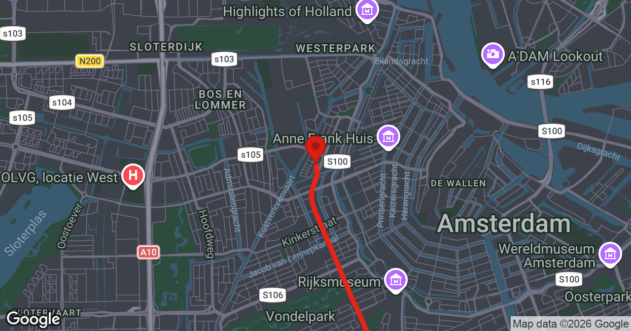 Kaart van de meldlocatie