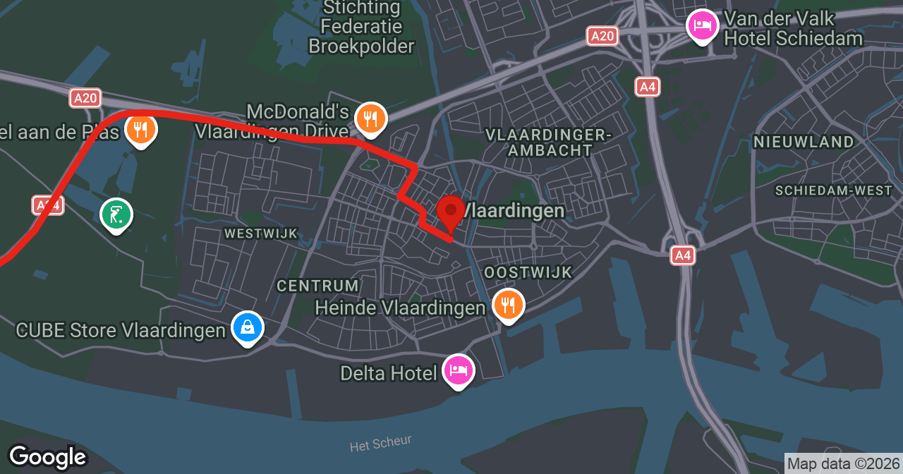 Kaart van de meldlocatie