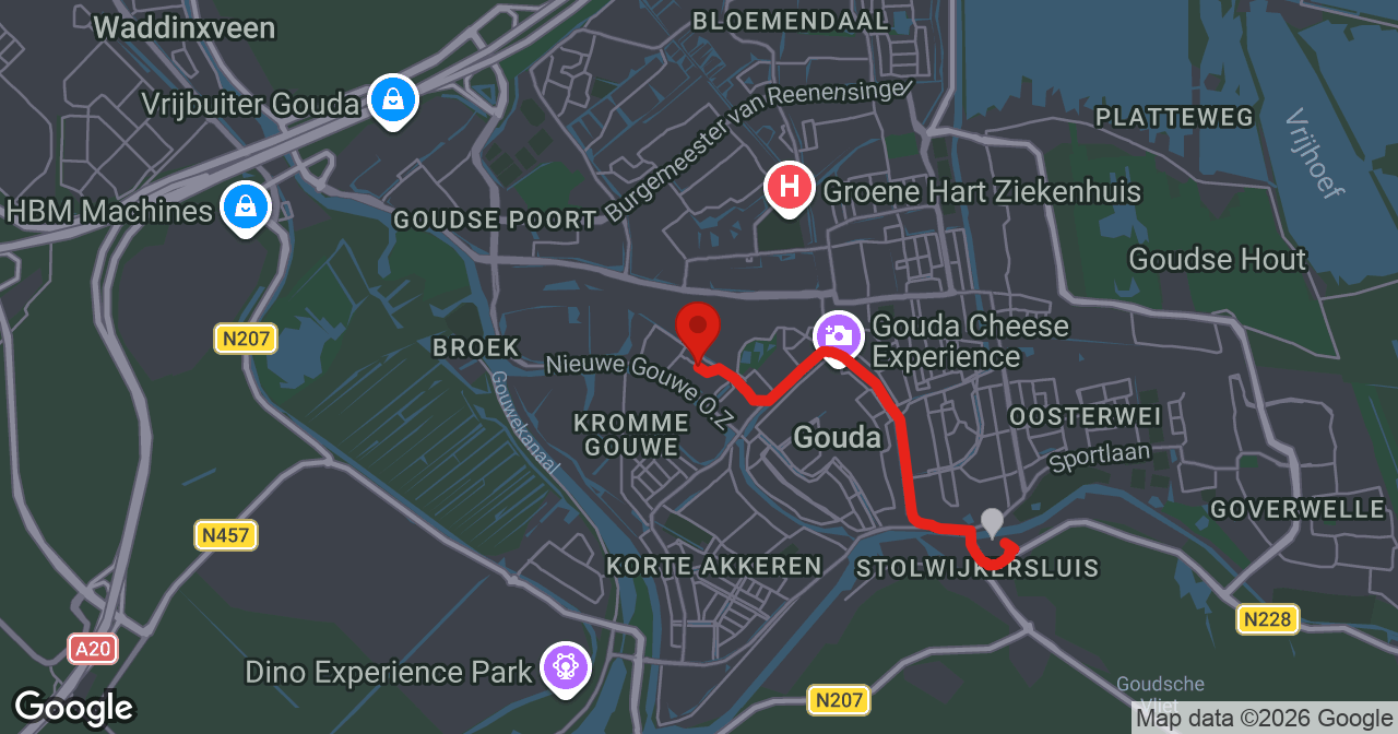 Kaart van de meldlocatie