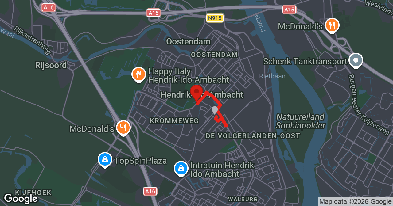 Kaart van de meldlocatie