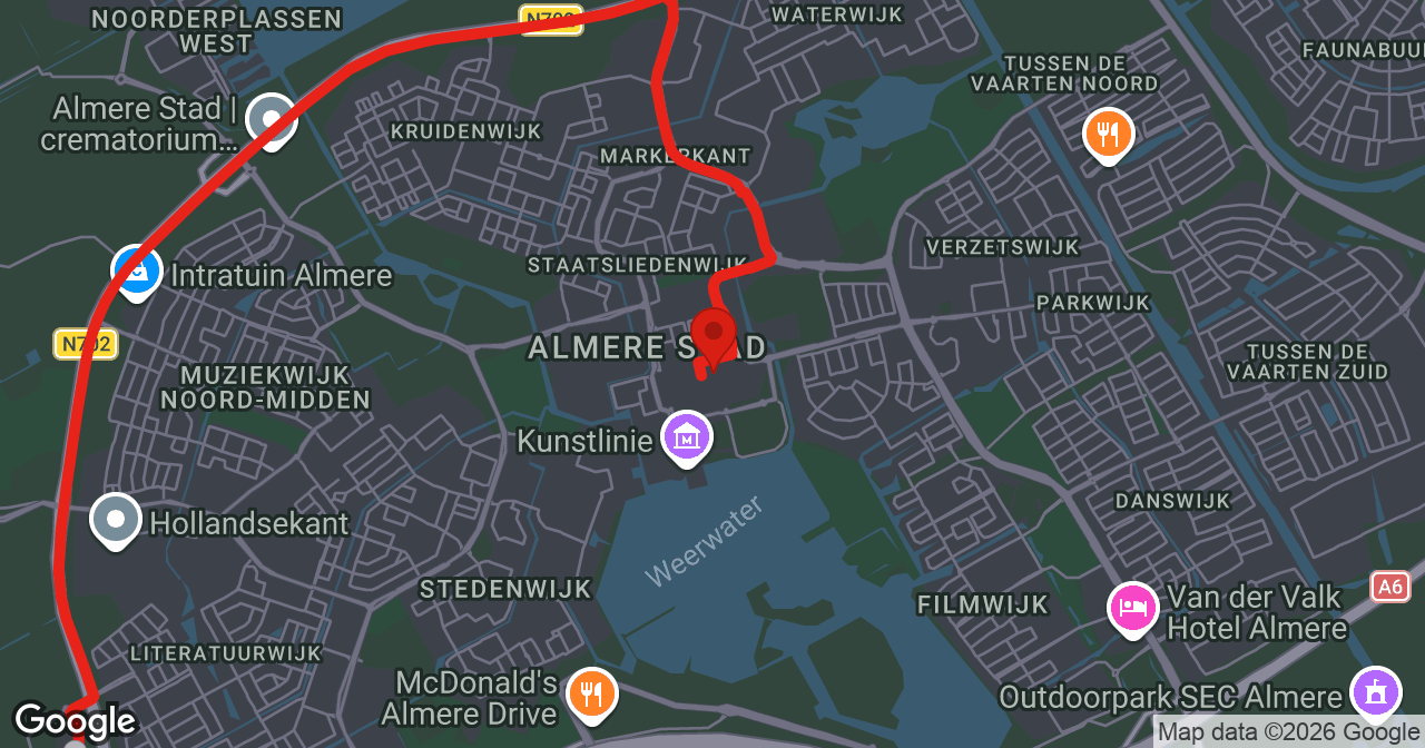 Kaart van de meldlocatie