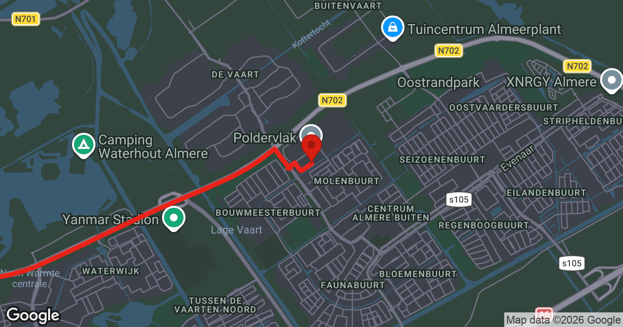 Kaart van de meldlocatie
