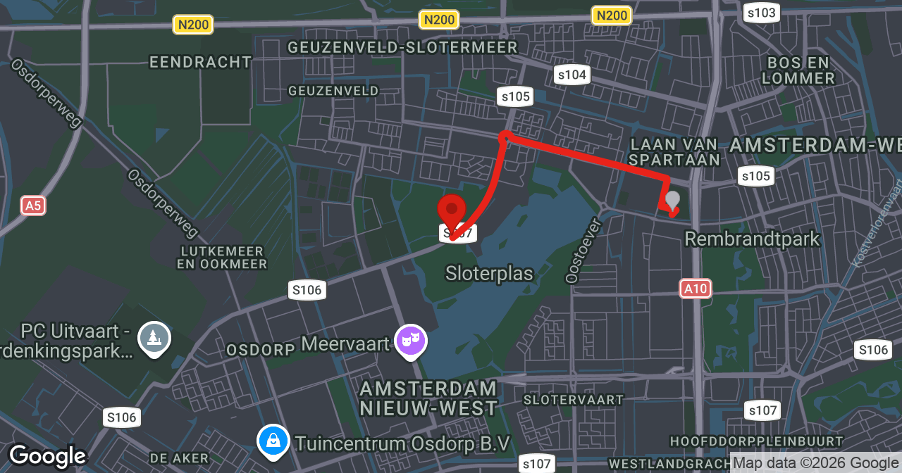 Kaart van de meldlocatie