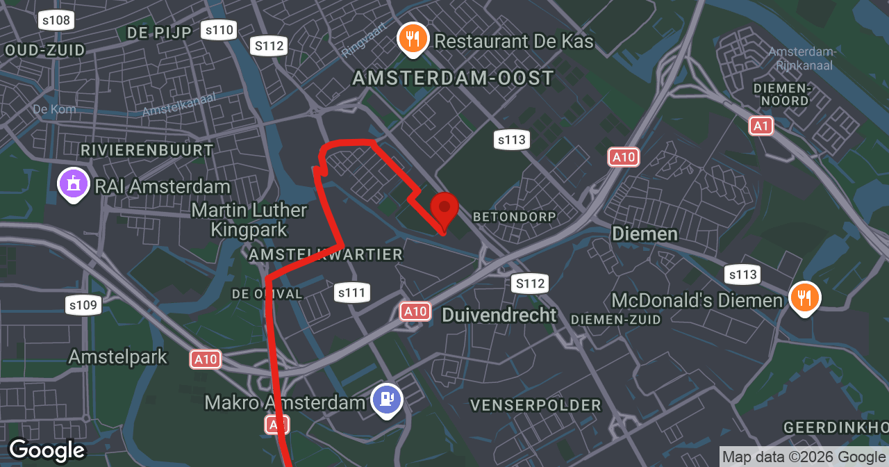 Kaart van de meldlocatie