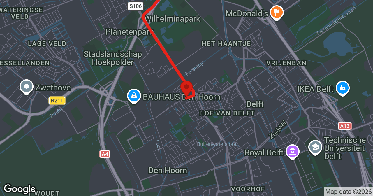 Kaart van de meldlocatie