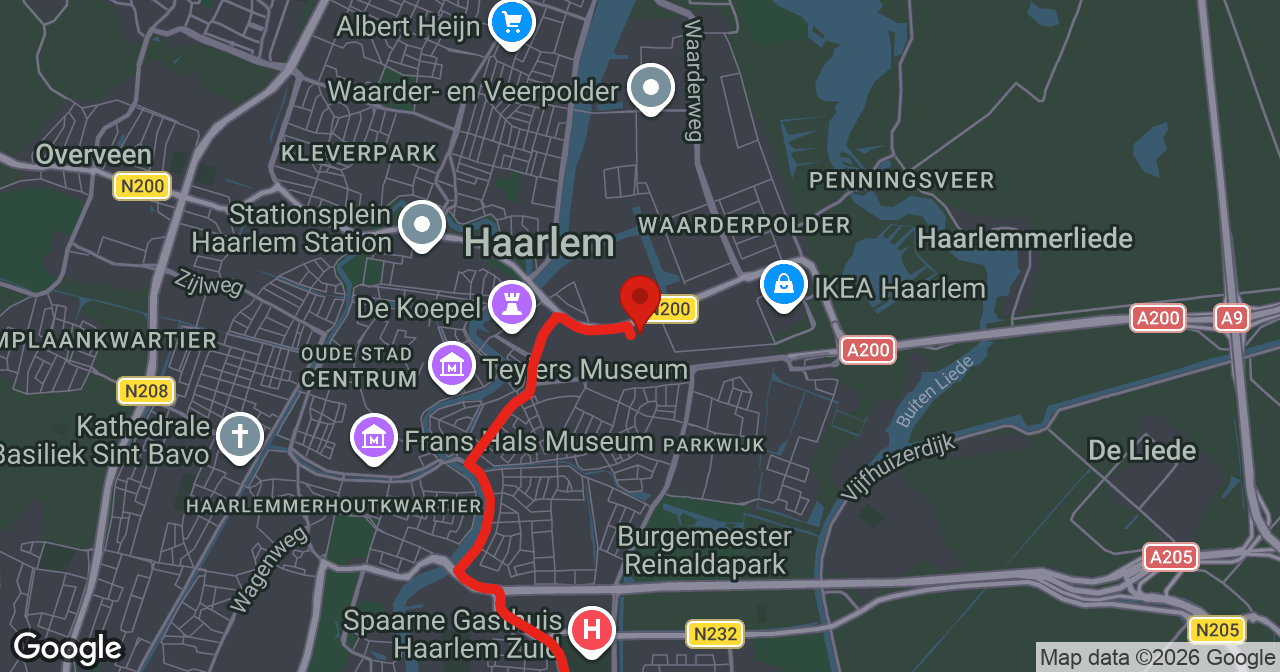 Kaart van de meldlocatie