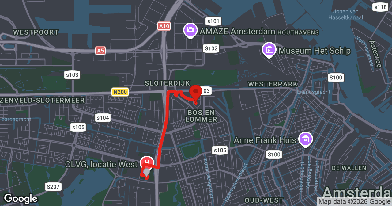 Kaart van de meldlocatie