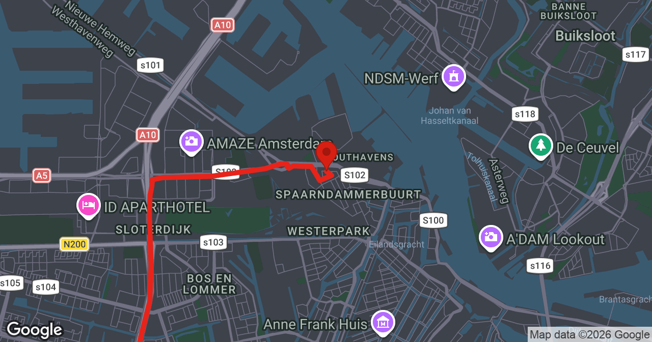 Kaart van de meldlocatie