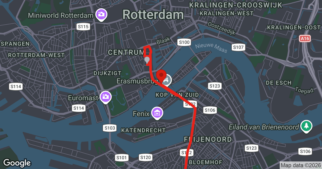 Kaart van de meldlocatie