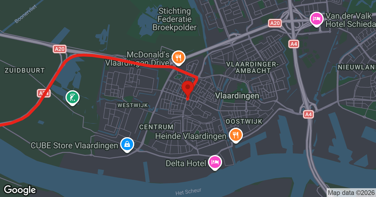 Kaart van de meldlocatie