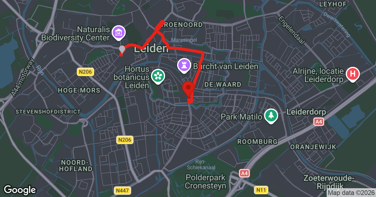 Kaart van de meldlocatie