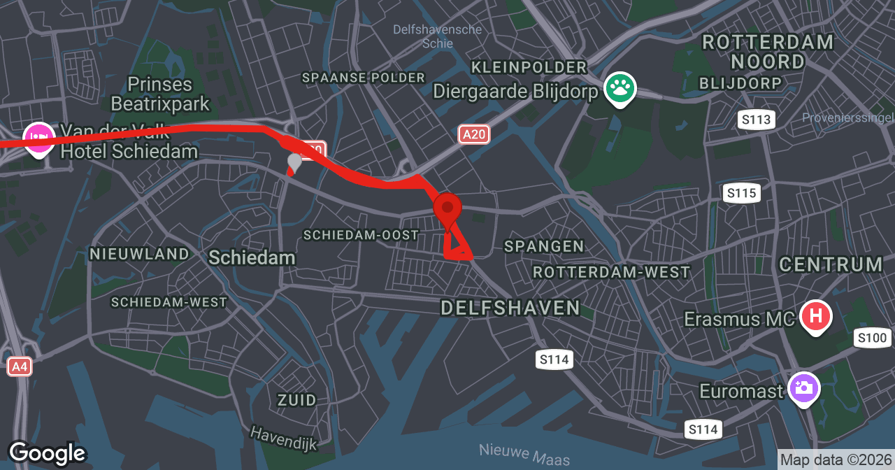 Kaart van de meldlocatie