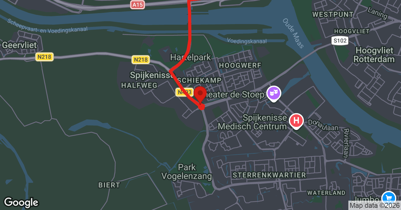 Kaart van de meldlocatie