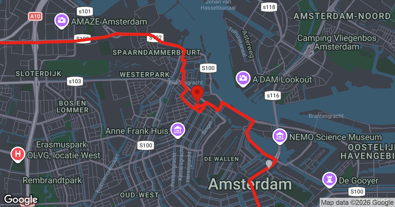 Kaart van de meldlocatie