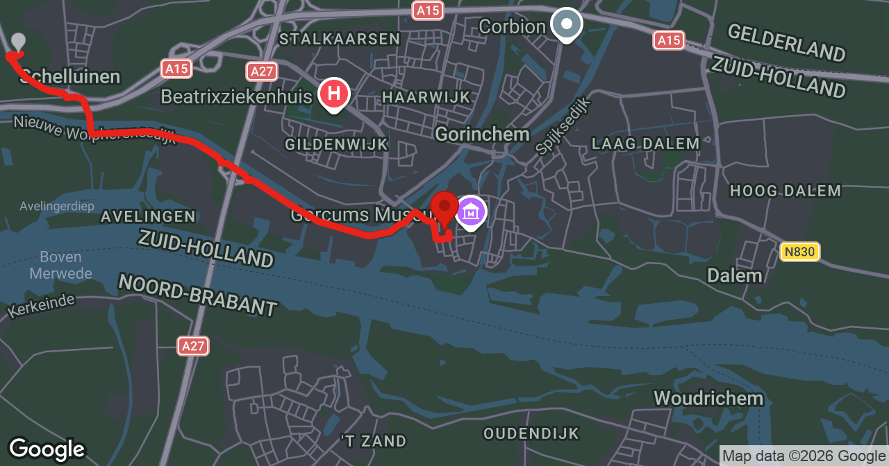 Kaart van de meldlocatie