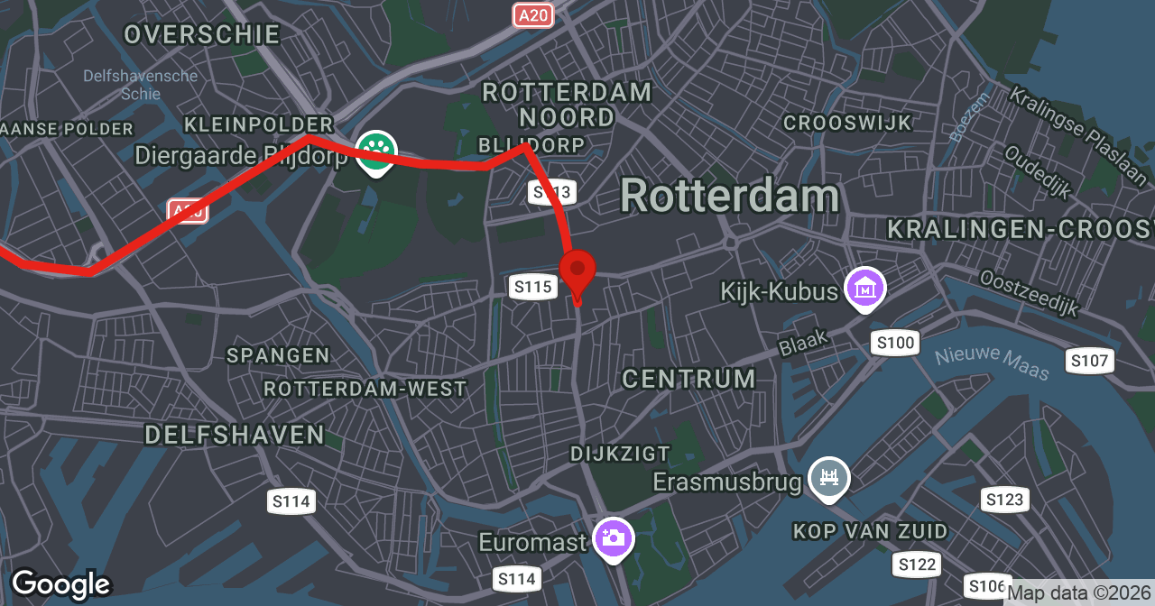 Kaart van de meldlocatie