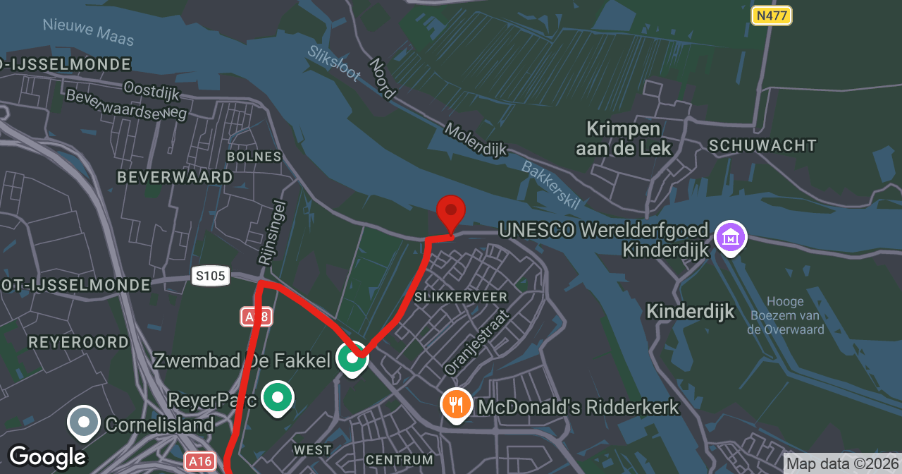 Kaart van de meldlocatie