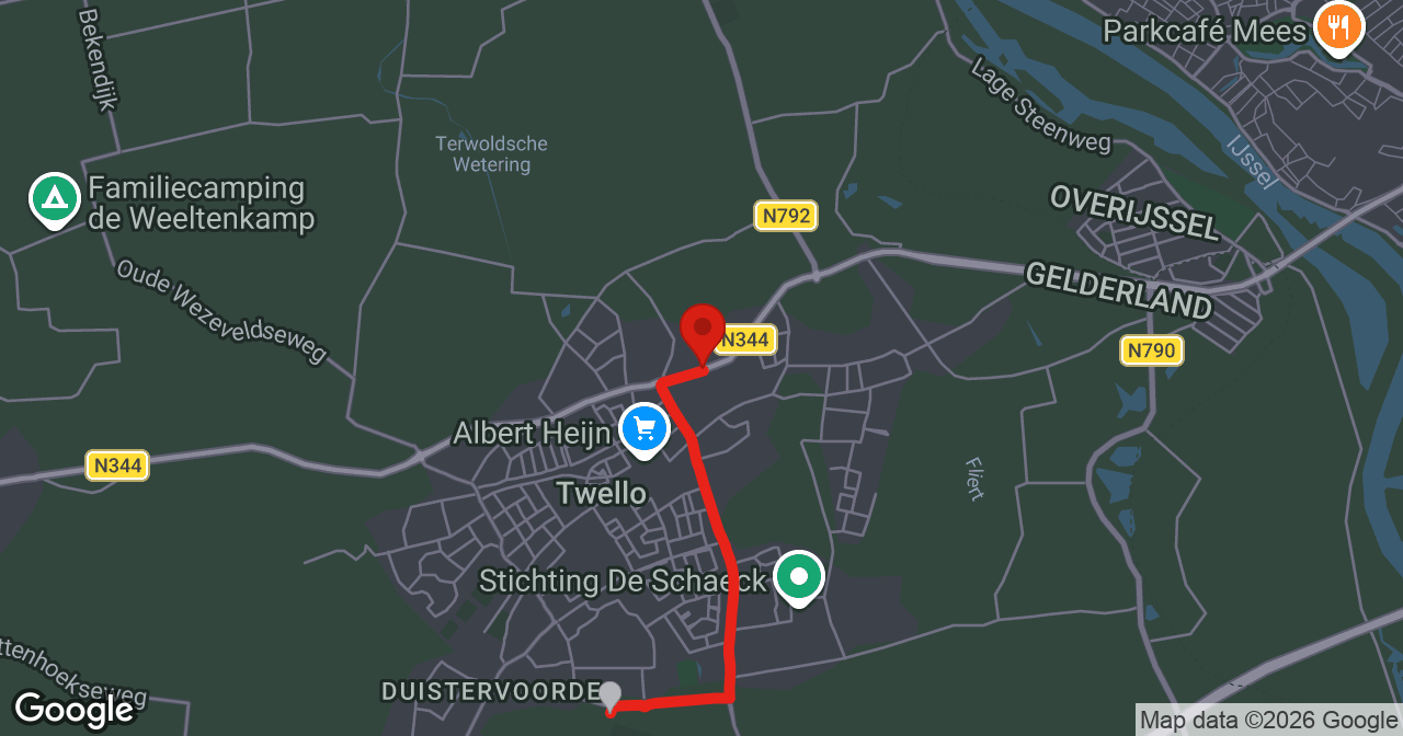 Kaart van de meldlocatie