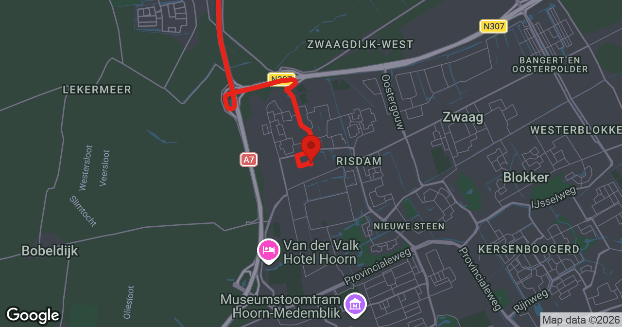 Kaart van de meldlocatie