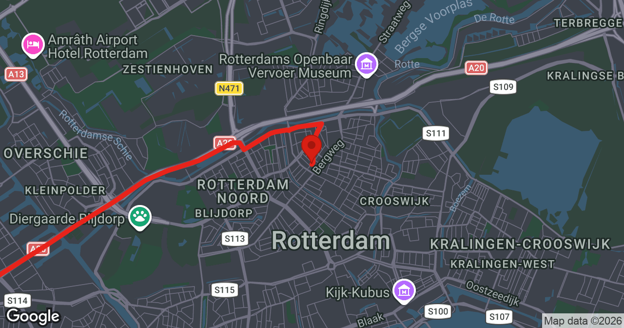 Kaart van de meldlocatie