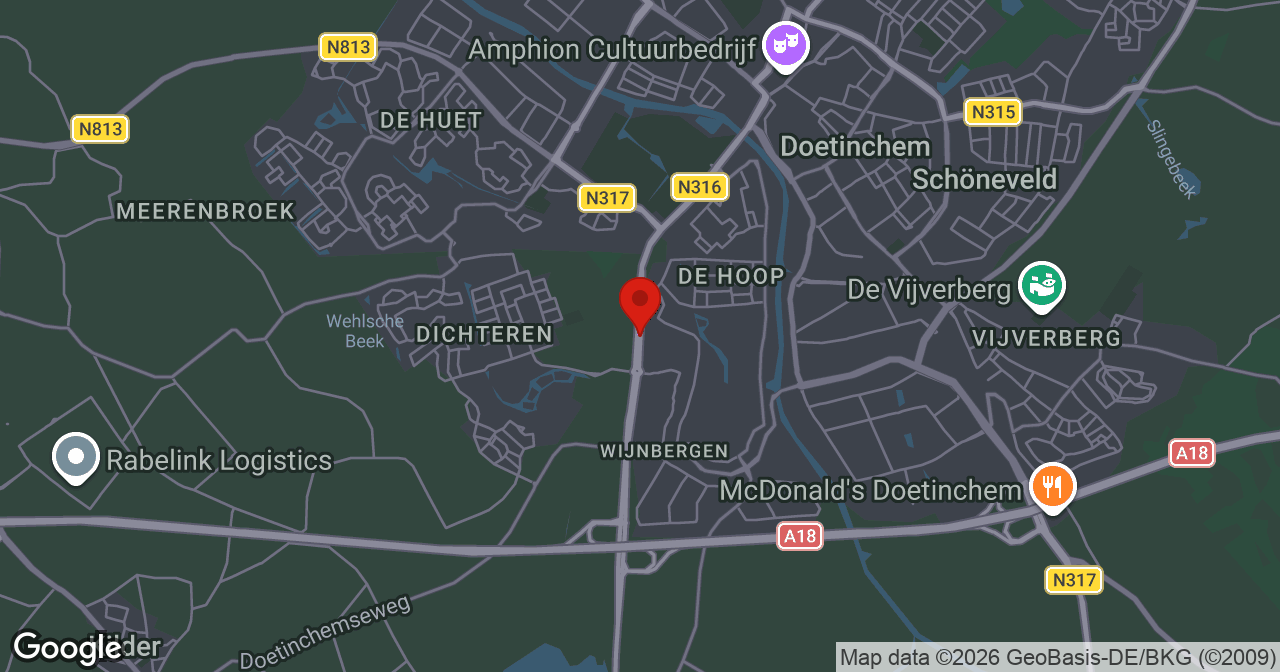 Kaart van de meldlocatie