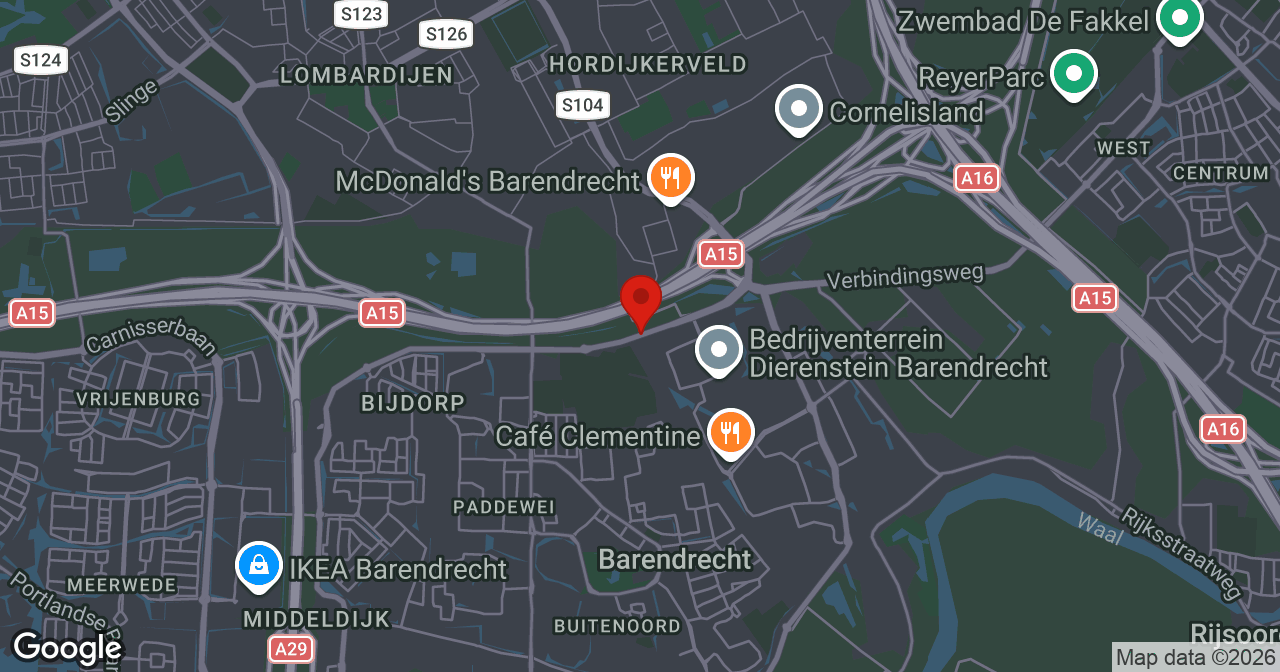 Kaart van de meldlocatie