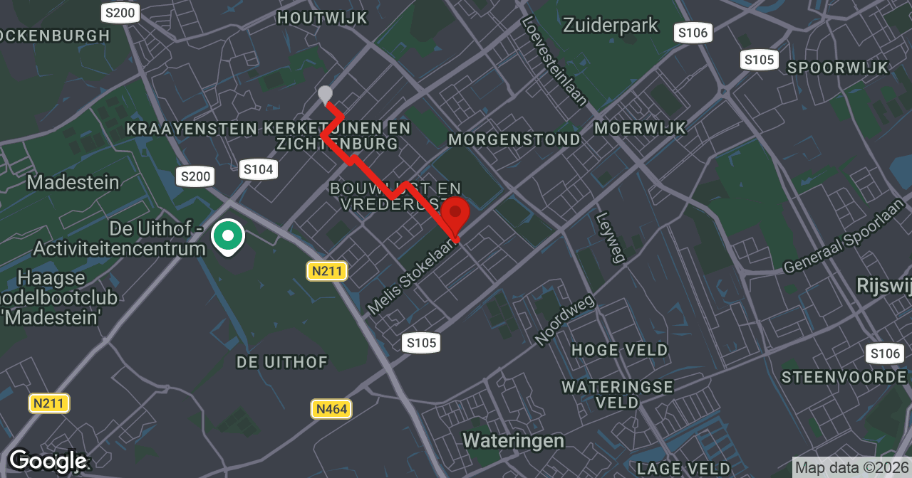 Kaart van de meldlocatie