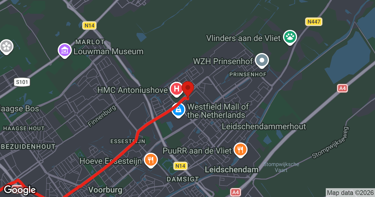 Kaart van de meldlocatie