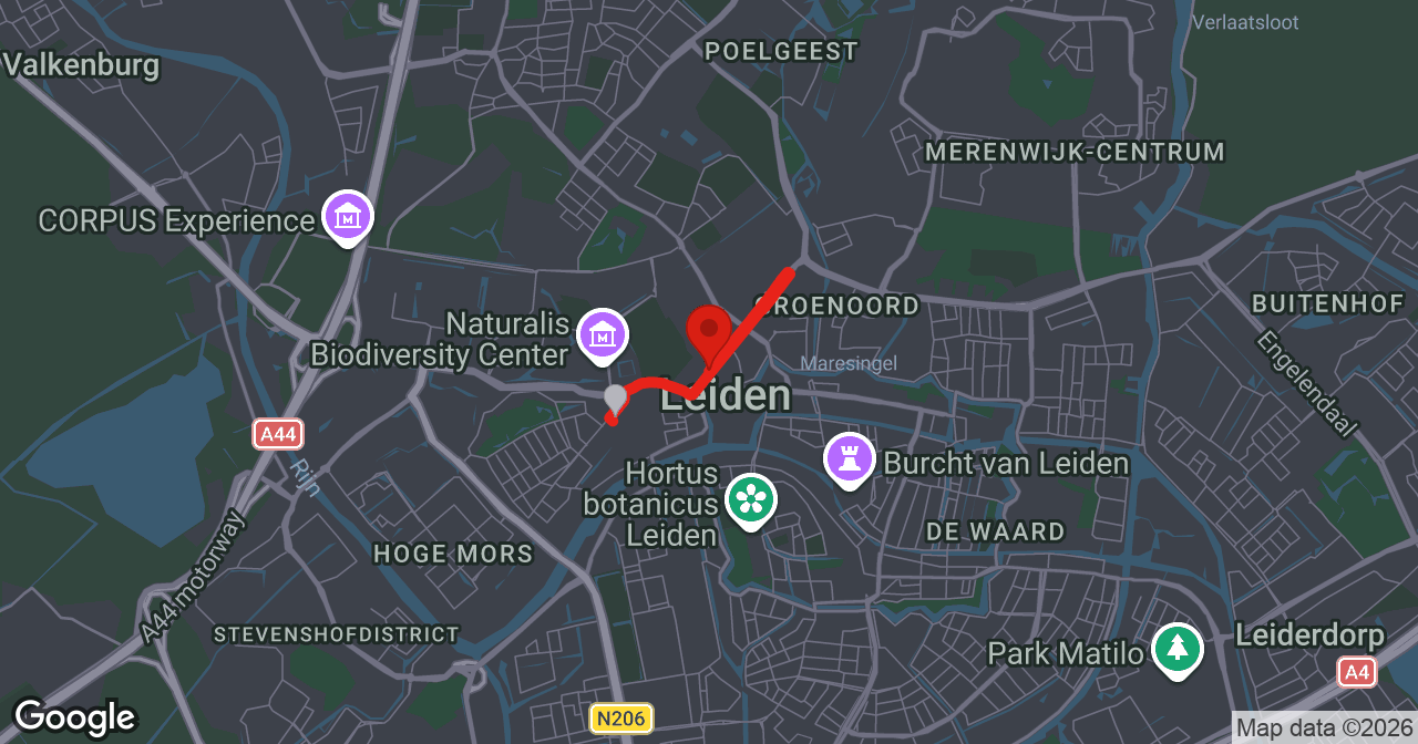 Kaart van de meldlocatie