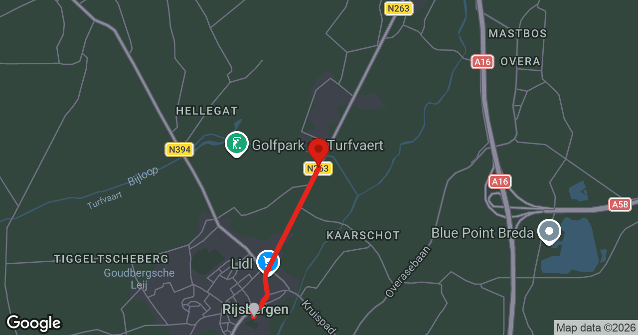 Kaart van de meldlocatie