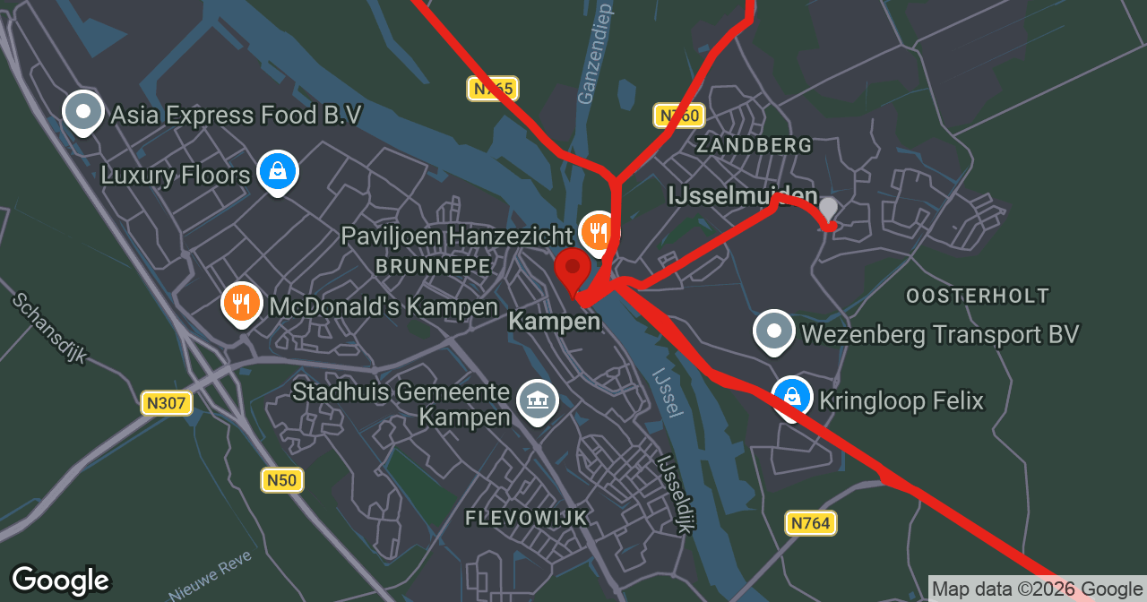 Kaart van de meldlocatie