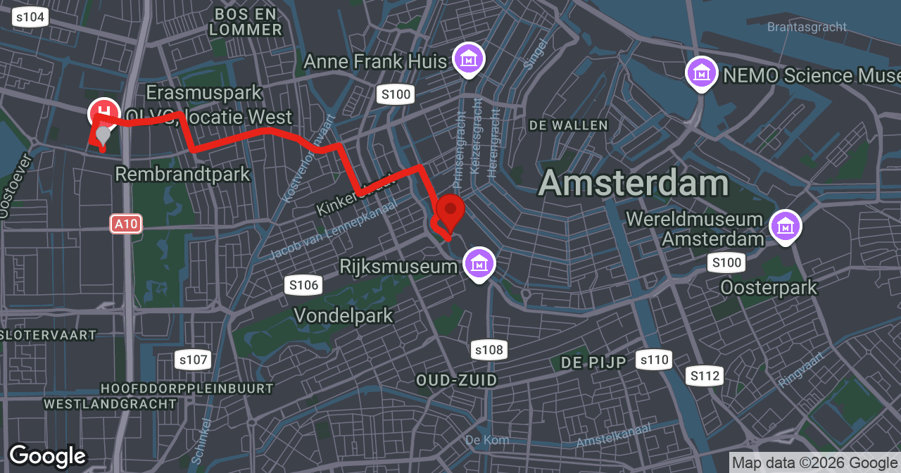Kaart van de meldlocatie