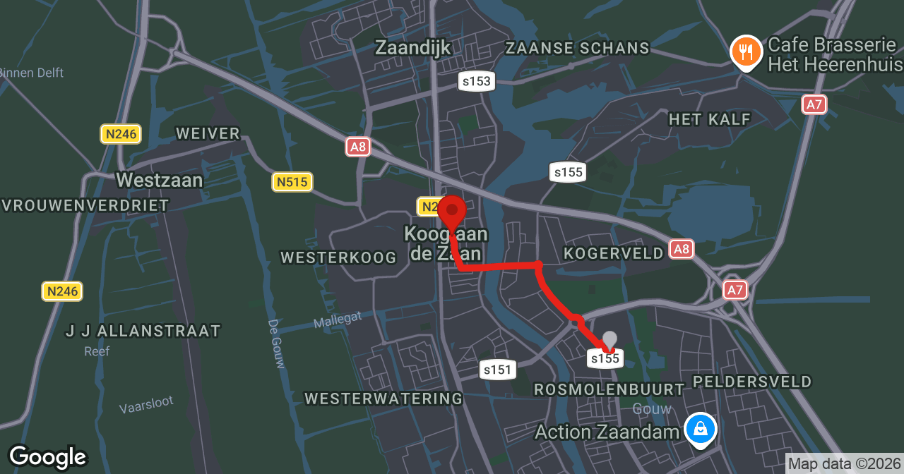 Kaart van de meldlocatie