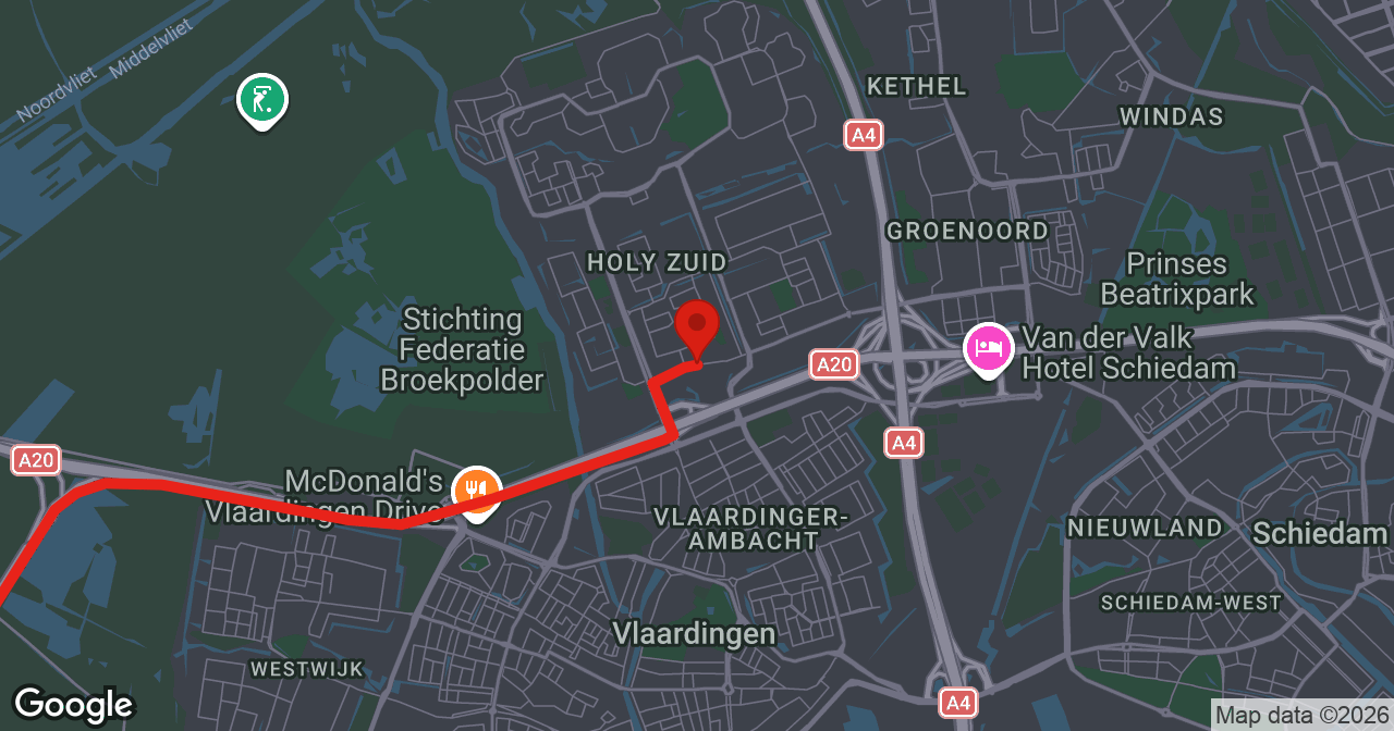 Kaart van de meldlocatie