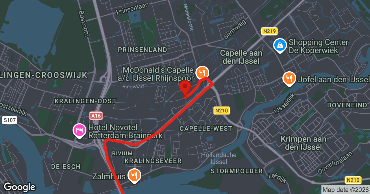 Kaart van de meldlocatie
