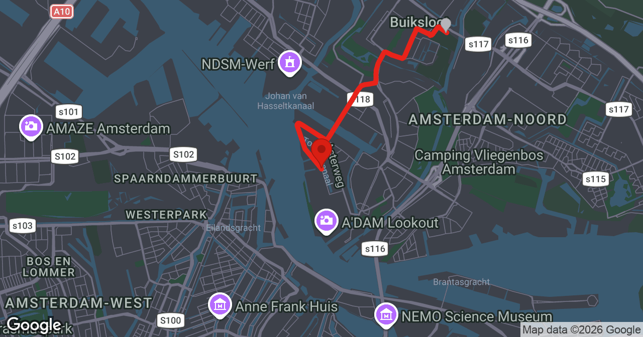 Kaart van de meldlocatie