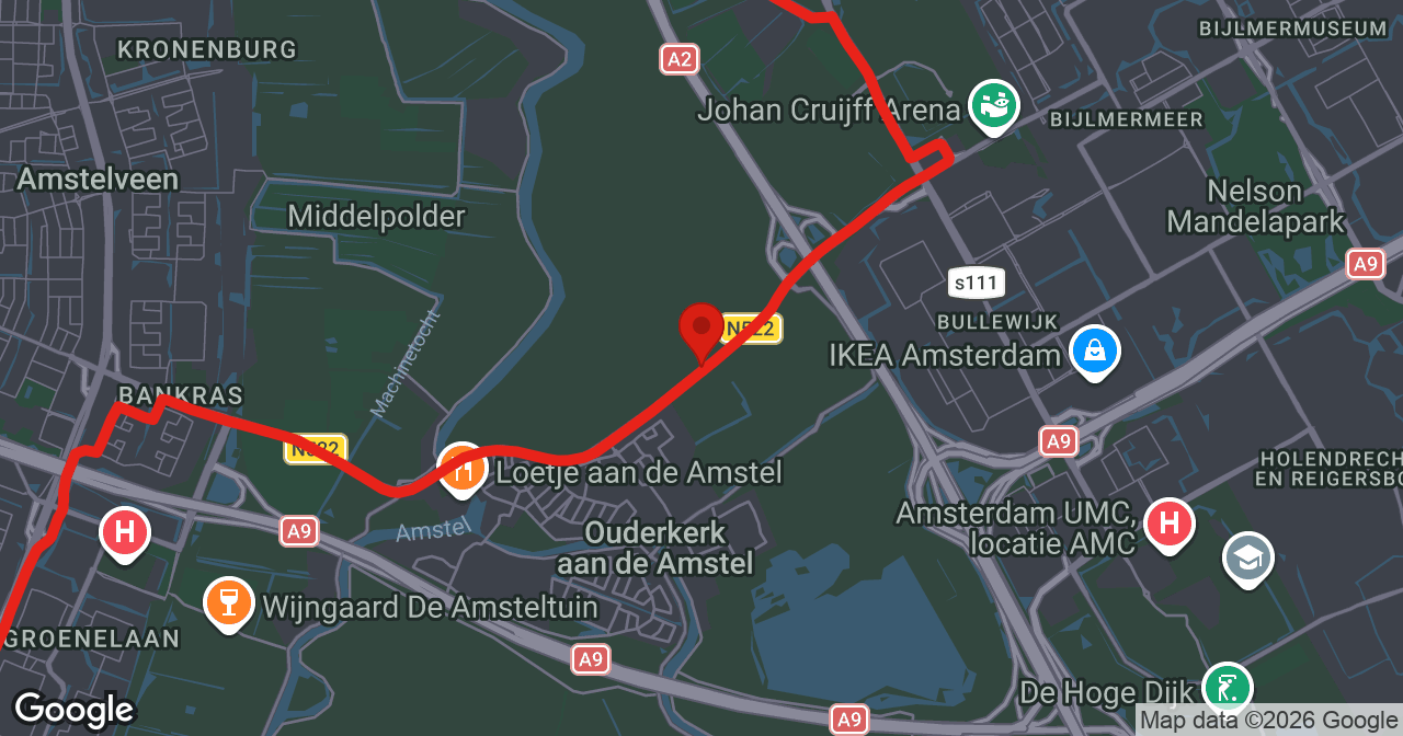 Kaart van de meldlocatie