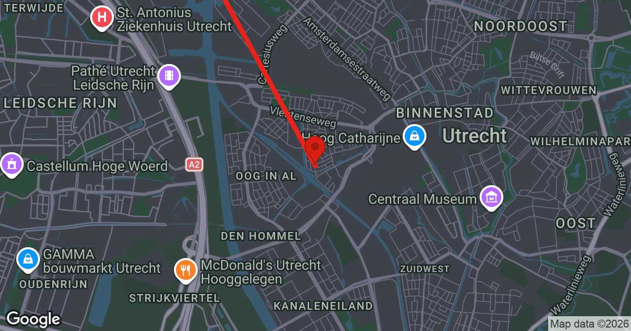 Kaart van de meldlocatie