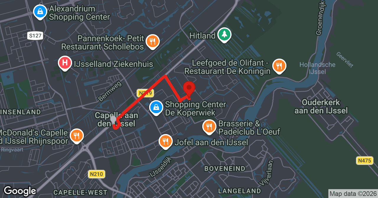 Kaart van de meldlocatie